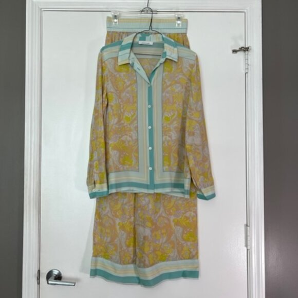 Samsøe & Samsøe “Alessandra” AOP Silk Shirt – Little Italy Print - Picture 7 of 12